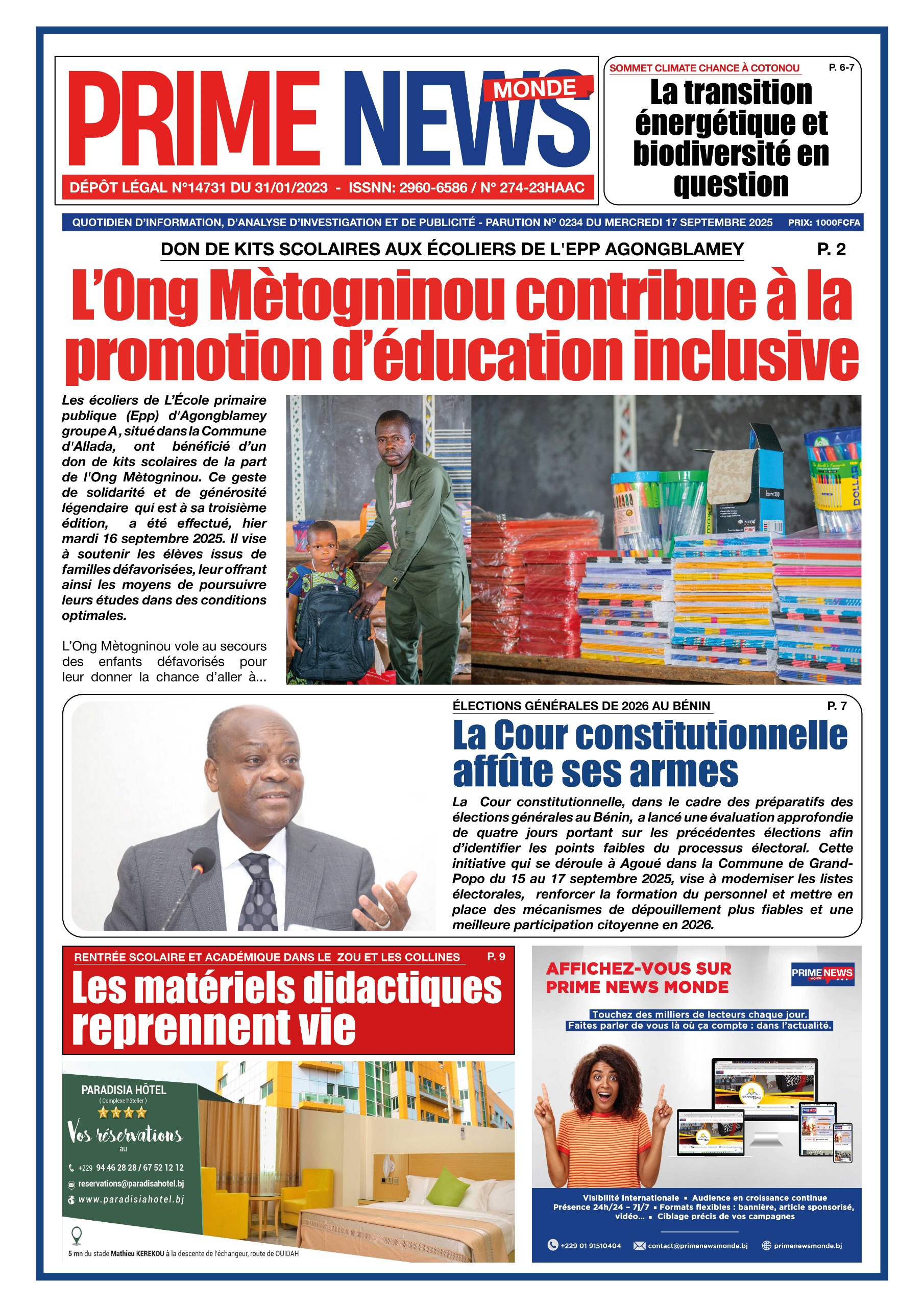 Photo ONG Mètogninou